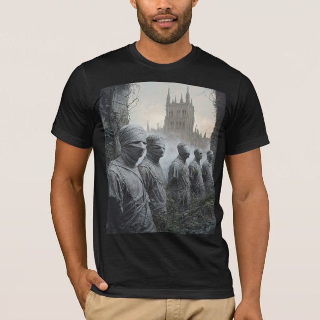 Memento Mori Garden  — Gothic Wearable Art T-Shirt (Vorderseite)