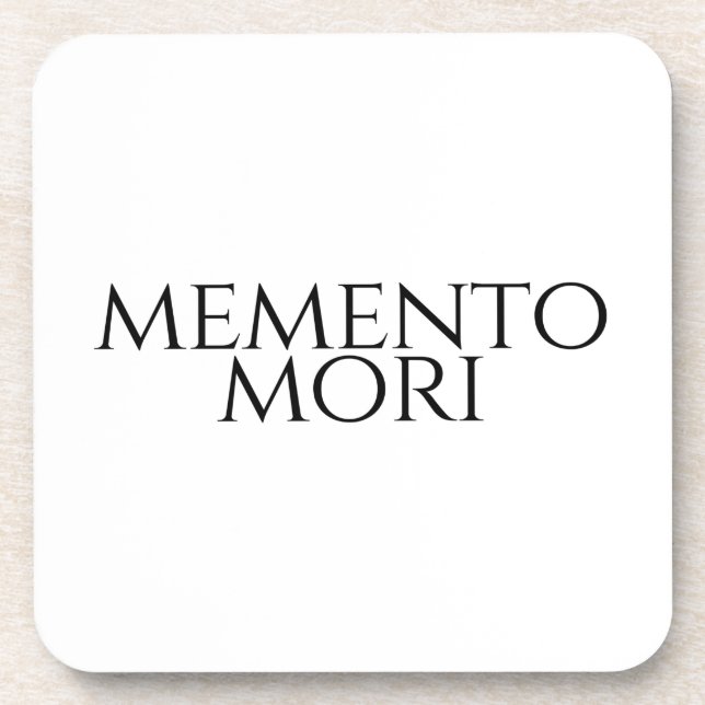 Memento Mori Getränkeuntersetzer (Vorderseite)