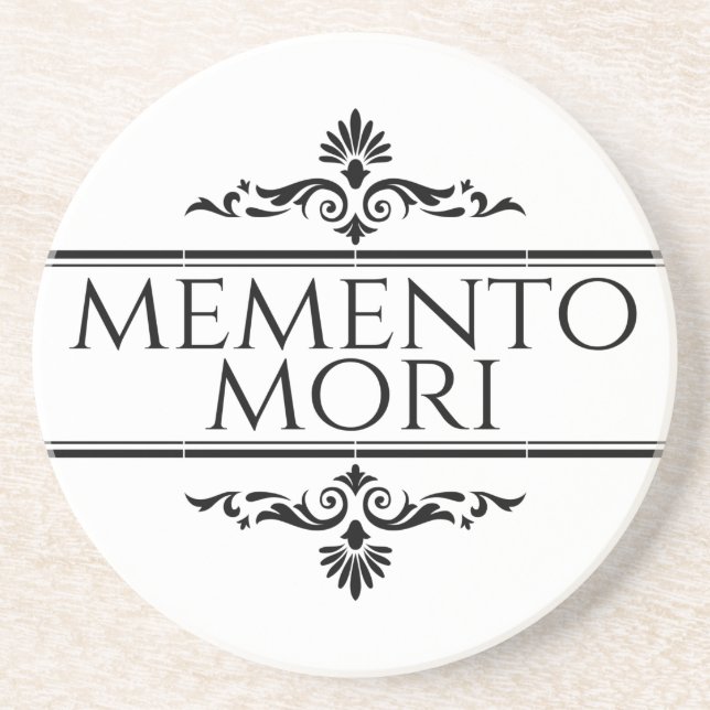 Memento Mori Getränkeuntersetzer (Vorne)