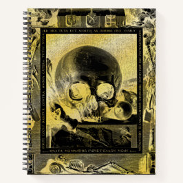 Memento Mori Gothic Gold Alchemy Book of Shadows Notizbuch