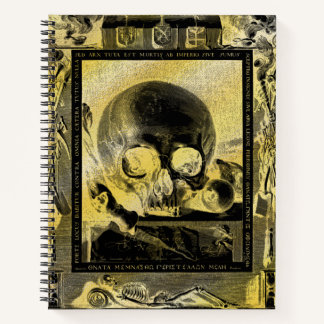 Memento Mori Gothic Gold Alchemy Book of Shadows Notizbuch