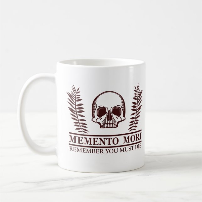 Memento mori kaffeetasse (Links)