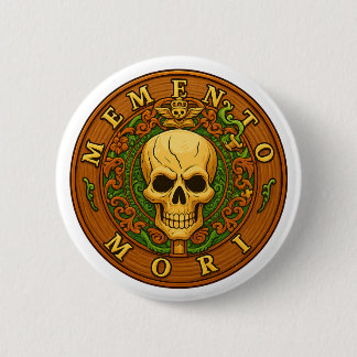 Memento Mori Knopf von Phil Elmore Button