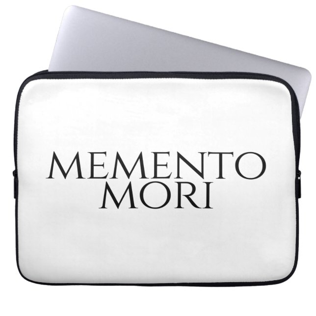 Memento Mori Laptopschutzhülle (Vorderseite)