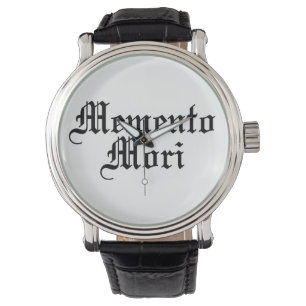 Memento Mori - lateinische Phrase Armbanduhr