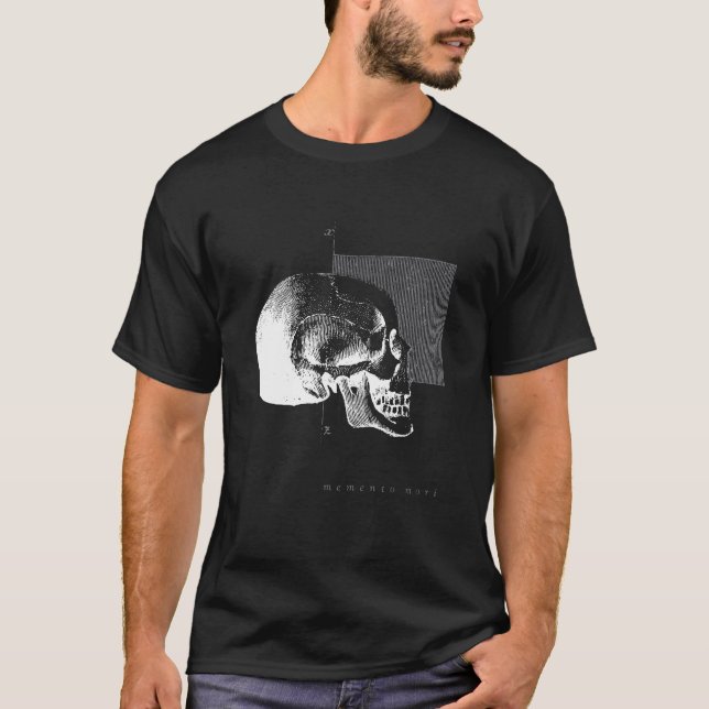 Memento Mori Latin Wisdom für Erholung T-Shirt (Vorderseite)