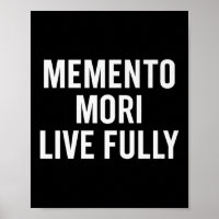 Memento Mori, lebe voll. Stoisch, Motivierend, Quo