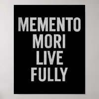 Memento Mori, lebe voll. Stoisch, Vintag, Zitat. T