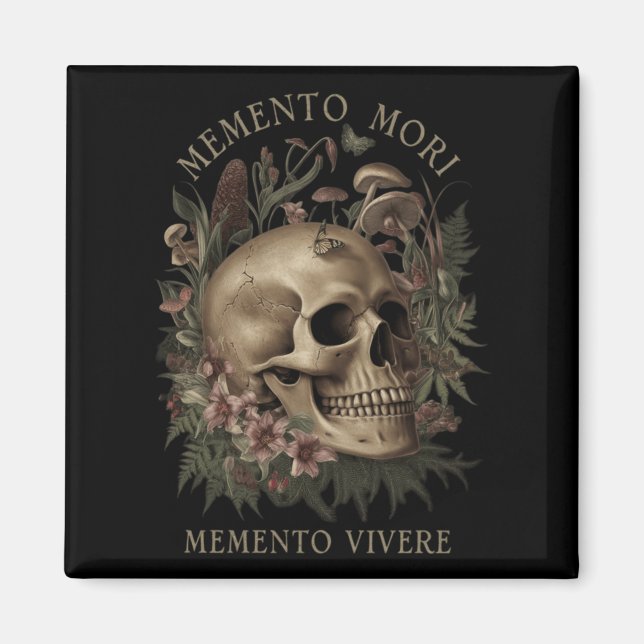 Memento Mori Memento Vivere _ Philosophie & amp; L Magnet (Vorne)