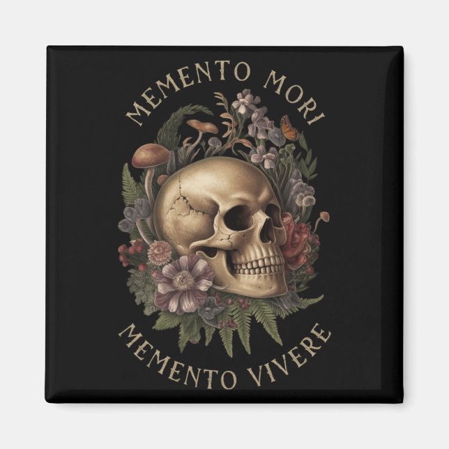 Memento Mori Memento Vivere _ Philosophie & amp; L Magnet (Vorne)