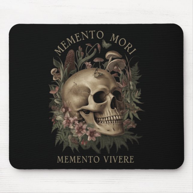 Memento Mori Memento Vivere _ Philosophie & amp; L Mousepad (Vorne)