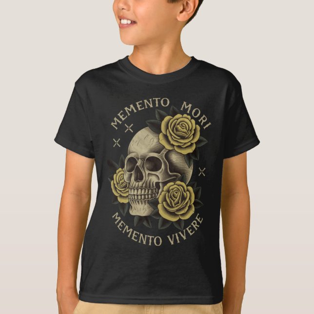 Memento Mori Memento Vivere _ Philosophie & amp; L T-Shirt (Vorderseite)