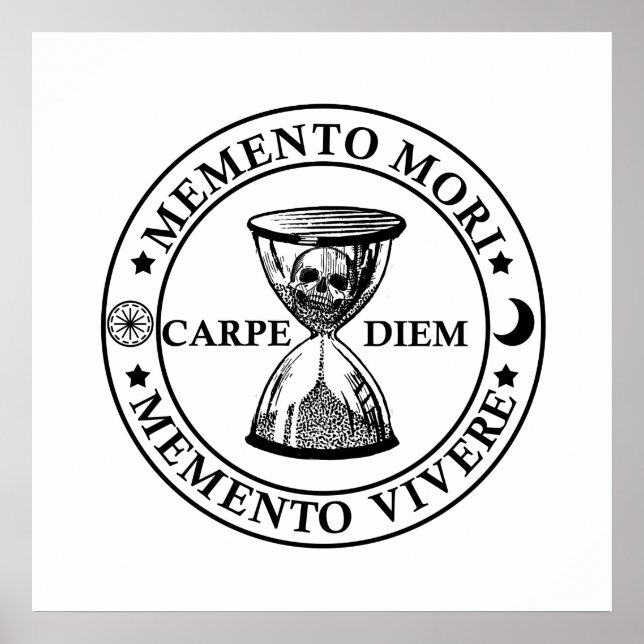 Memento mori memento vivere poster (Vorne)