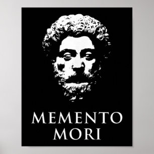 Memento Mori mit Marcus Aurelius Head Poster