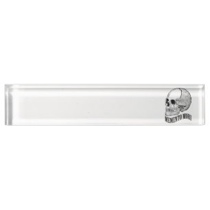 Memento mori namensplakette