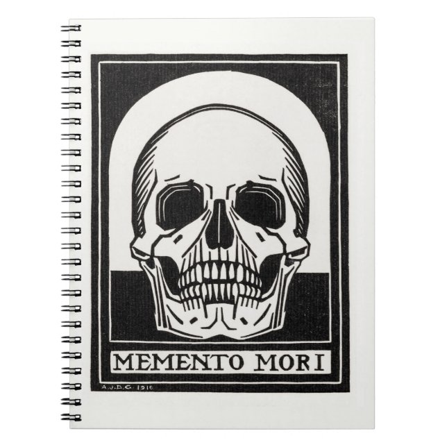 Memento Mori Notizblock (Vorderseite)