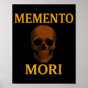 Memento Mori Philosophie Stoizismus Zitat Poster