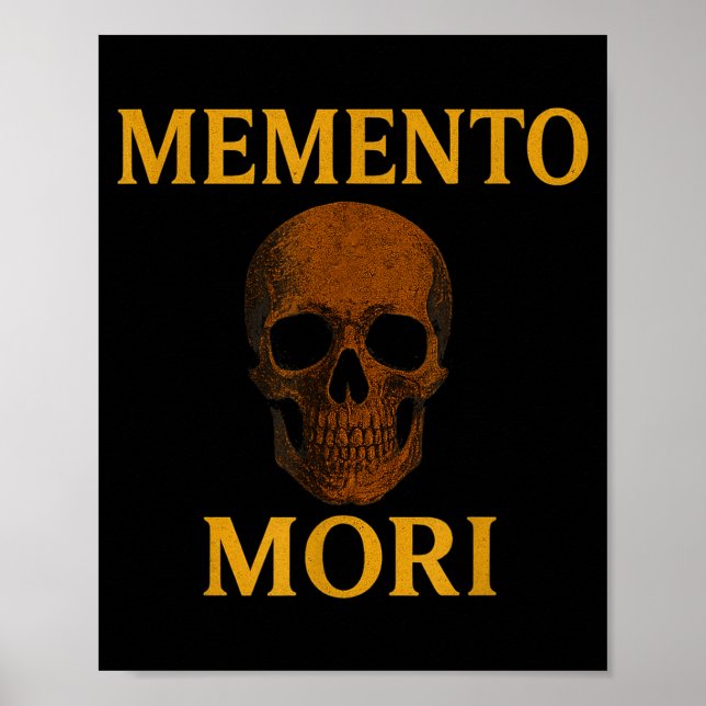 Memento Mori Philosophy Stoicism Quote  Poster (Vorne)