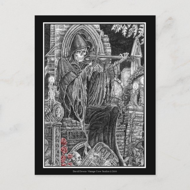 Memento Mori Postkarte (Vorderseite)