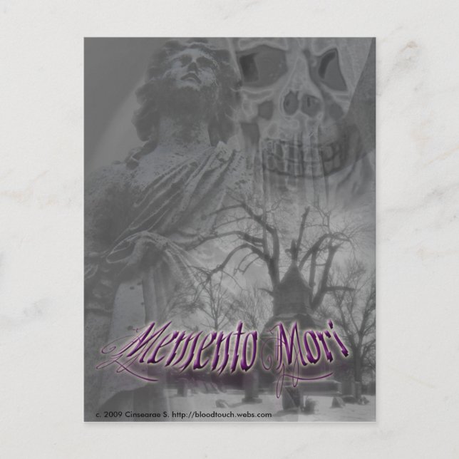 Memento mori Postkarte 2 (Vorderseite)