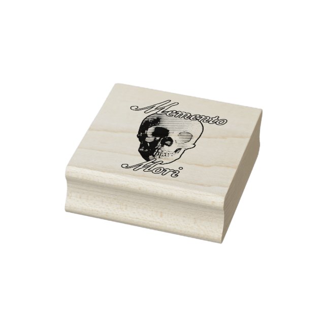 Memento Mori "Remember Your Death" Design. Gummistempel (Stempel)