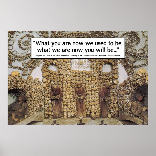 Memento Mori - Rom-Knochenkirche Poster (Vorne)