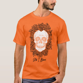 Memento Mori! Schädel und Rose, handgezeichnet T-Shirt