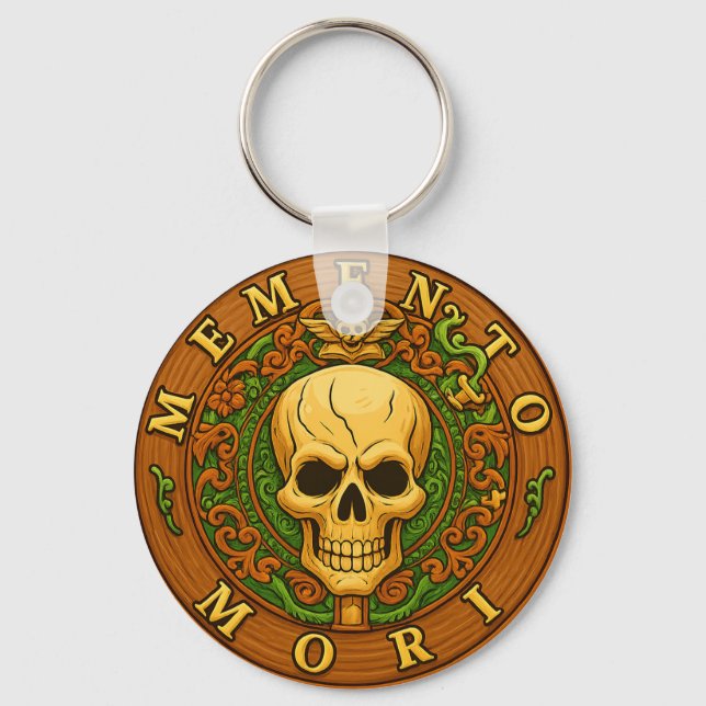 Memento Mori Schlüsselanhänger von Phil Elmore (Vorderseite)