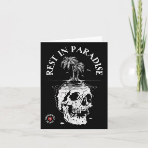 Memento Mori Shirt - Erholung im Paradies - Latein Karte