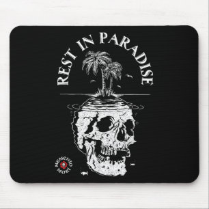 Memento Mori Shirt - Erholung im Paradies - Latein Mousepad