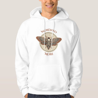 Memento Mori Skelett-Totenkopf-Motte - Vintage-Got Hoodie