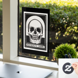 Memento Mori Skull Fensteraufkleber