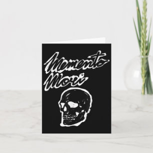 Memento Mori Skull Grunge Philosophie Zitat Karte