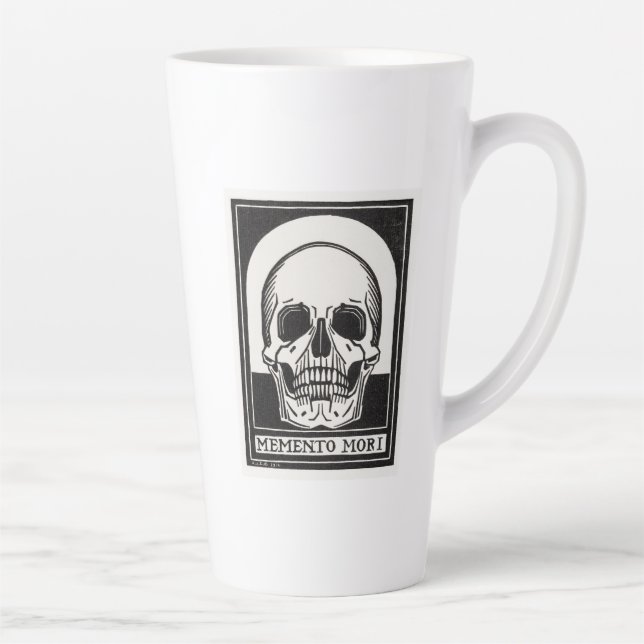 Memento Mori Skull Milchtasse (Rechts)