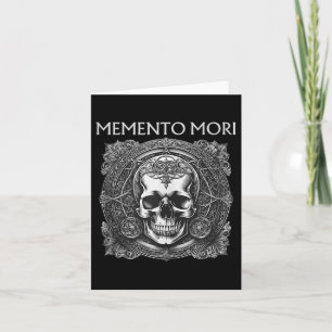 Memento Mori Skull Stoic Philosophie Männer Frauen Karte