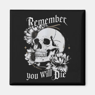 Memento Mori Skull Stoic Philosophie Männer Frauen Magnet