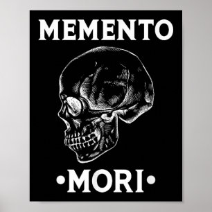 Memento Mori Skull Stoicism Philosophie Poster