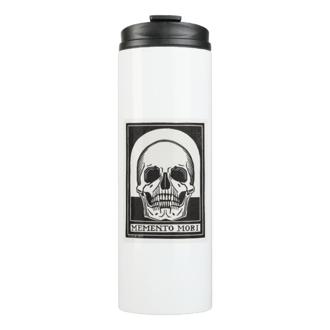 Memento Mori Skull Thermosbecher (Vorderseite)