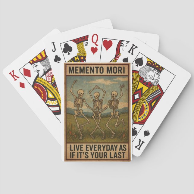 Memento Mori Spielkarten (Rückseite)
