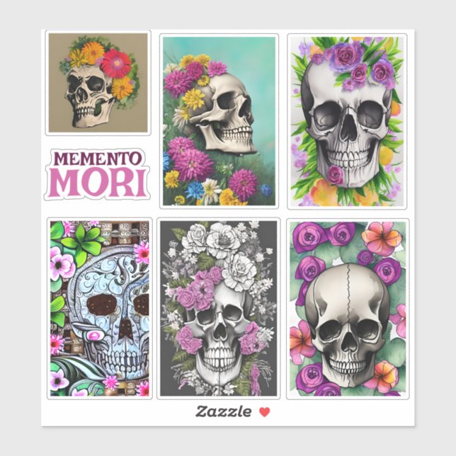 Memento Mori Sticker Sheet (Blatt)