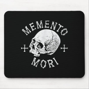 Memento Mori Stoic daran erinnern Totenschädelknoc Mousepad