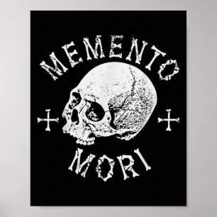 Memento Mori Stoic daran erinnern Totenschädelknoc Poster
