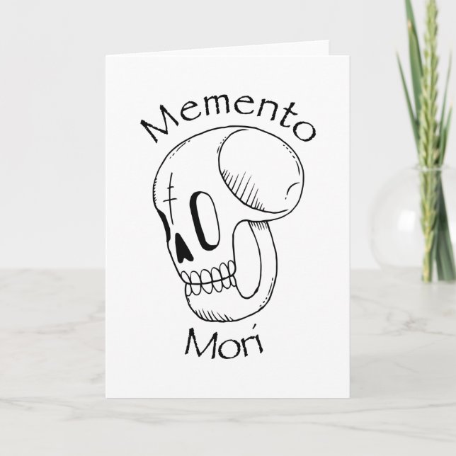 Memento Mori Stoic Philosophie Karte (Vorderseite)