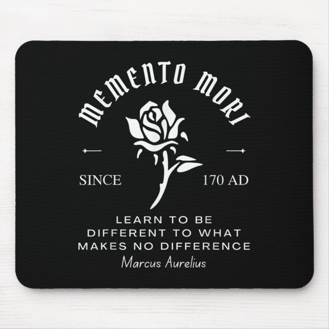 Memento Mori Stoicism Marcus Aurelius Stoic Philos Mousepad (Vorne)