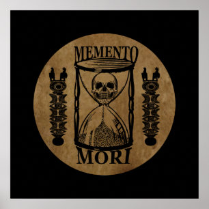 Memento-Mori-Stundenglas Poster