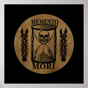Memento-Mori-Stundenglas Poster