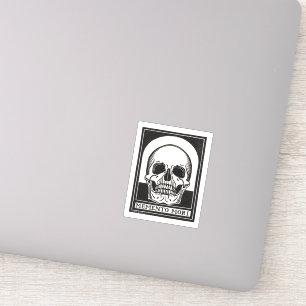 Memento Mori Totenkopf Kunst Aufkleber