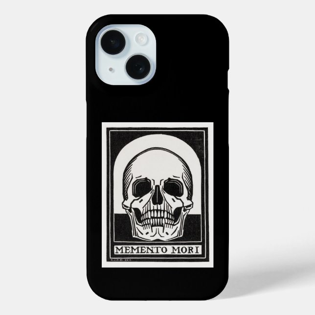 Memento Mori Totenkopf Kunst Case-Mate iPhone Hülle (Rückseite)
