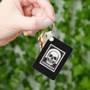 Memento Mori Totenkopf Kunst Schlüsselanhänger