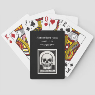 Memento Mori Totenkopf Kunst Spielkarten